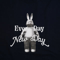 3D Every Day Rabbit Long Sleeve Navy