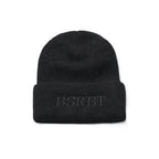 Logo Angora Beanie Black