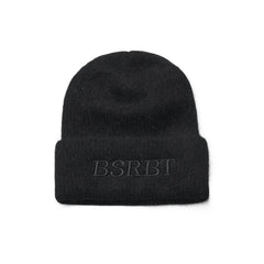 Logo Angora Beanie Black