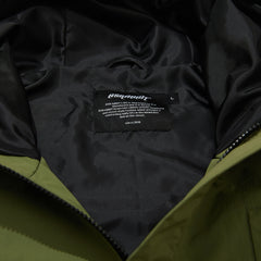 Wide Hooded Jacket Khaki