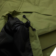 Wide Hooded Jacket Khaki