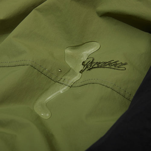 Wide Hooded Jacket Khaki