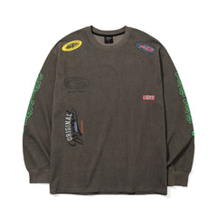 Fancy New Bsr Logo Pigment Long Sleeve Khaki Beige