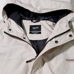 Retro Hooded Jacket Beige