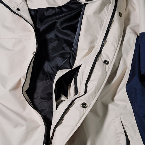 Retro Hooded Jacket Beige