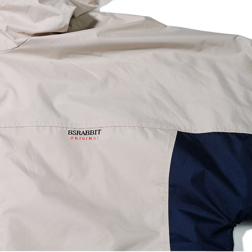 Retro Hooded Jacket Beige