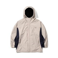 Retro Hooded Jacket Beige