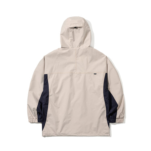 Retro Hooded Jacket Beige