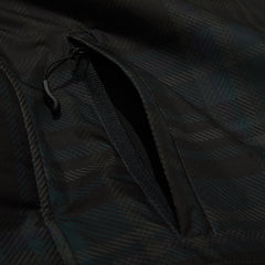 Wide Hooded Jacket Check