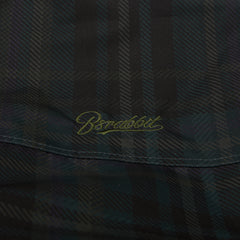 Wide Hooded Jacket Check