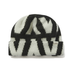Jacquard Beanie White