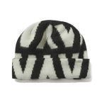 Jacquard Beanie White