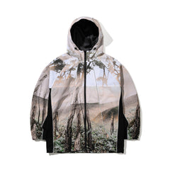 Pp Stretch Hooded Jacket Fog Forest