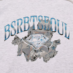 Bsrbt Diamond Hoodie Heather Grey