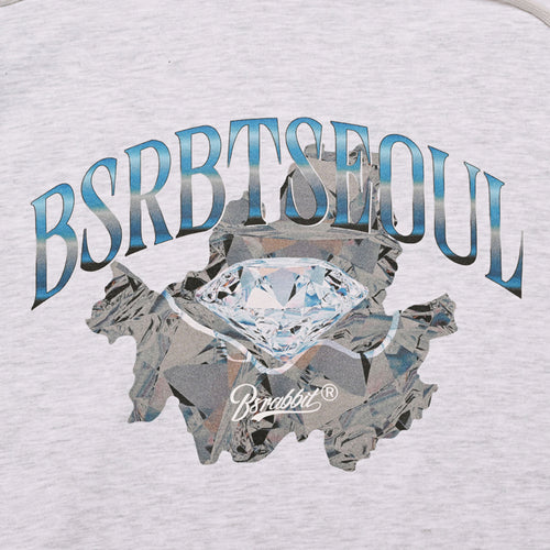 Bsrbt Diamond Hoodie Heather Grey
