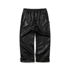 Metal Logo Wappen Ventilation Wide Track Pants Black
