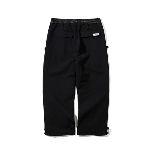 Metal Logo Wappen Ventilation Wide Track Pants Black