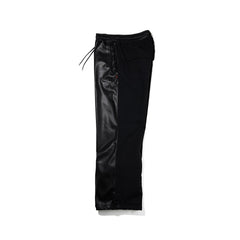 Metal Logo Wappen Ventilation Wide Track Pants Black