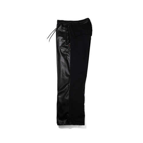 Metal Logo Wappen Ventilation Wide Track Pants Black