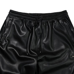 Metal Logo Wappen Ventilation Wide Track Pants Black