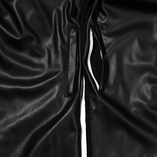 Metal Logo Wappen Ventilation Wide Track Pants Black