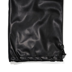 Metal Logo Wappen Ventilation Wide Track Pants Black