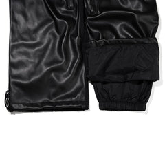 Metal Logo Wappen Ventilation Wide Track Pants Black