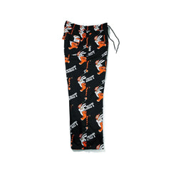 All Over Tiger Rabbit Wide Track Pants Black