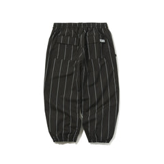 Stripe Sporty Super Wide Jogger Pants Black