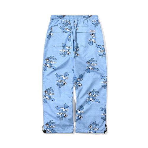 All Over Sunday Rabbit Wide Track Pants Light Blue