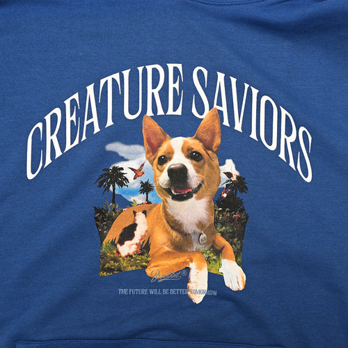 Lucky Jungle Hoodie Blue Navy