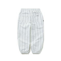 Stripe Sporty Super Wide Jogger Pants White