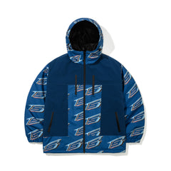 High Hooded Jacket Ocean Blue