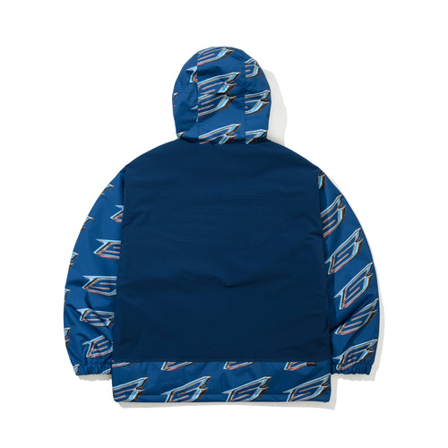 High Hooded Jacket Ocean Blue