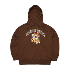 Lucky Jungle Hoodie Brown