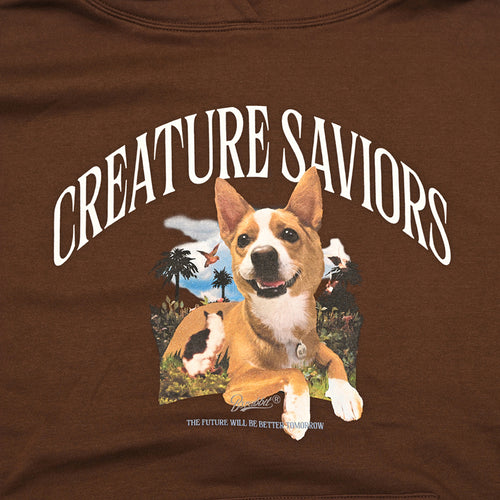 Lucky Jungle Hoodie Brown