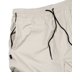 Retro Wide Track Pants Beige