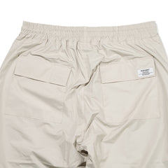 Retro Wide Track Pants Beige