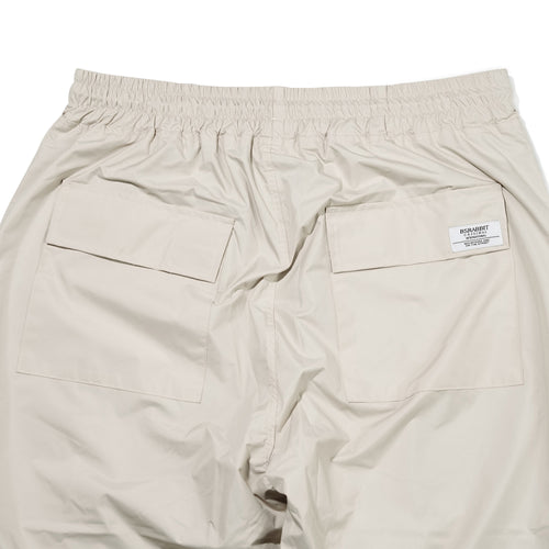 Retro Wide Track Pants Beige