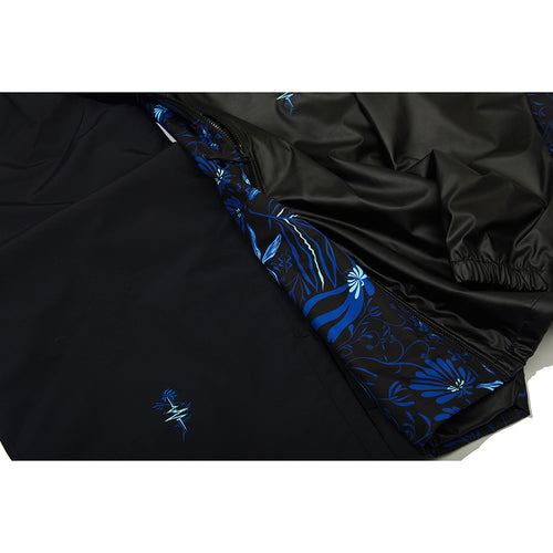 J-Blue Flower Jacket Black
