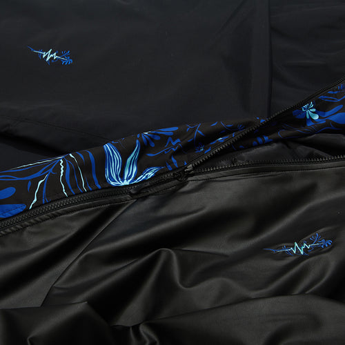 J-Blue Flower Jacket Black