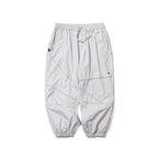 Spiderweb Super Wide Jogger Pants Silver Gray