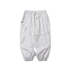 Spiderweb Super Wide Jogger Pants Silver Gray