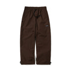 Basic Logo Wide Track Pants Chocolate