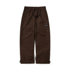 Basic Logo Wide Track Pants Chocolate