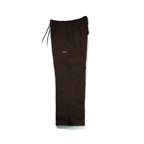 Basic Logo Wide Track Pants Chocolate