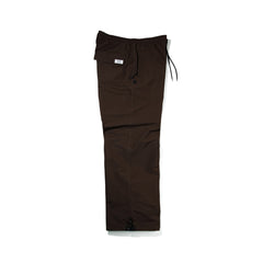Basic Logo Wide Track Pants Chocolate