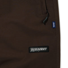 Basic Logo Wide Track Pants Chocolate