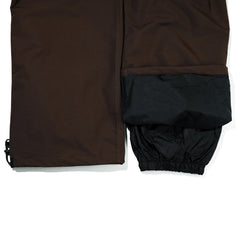 Basic Logo Wide Track Pants Chocolate