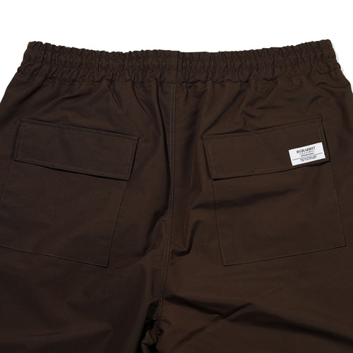 Basic Logo Wide Track Pants Chocolate